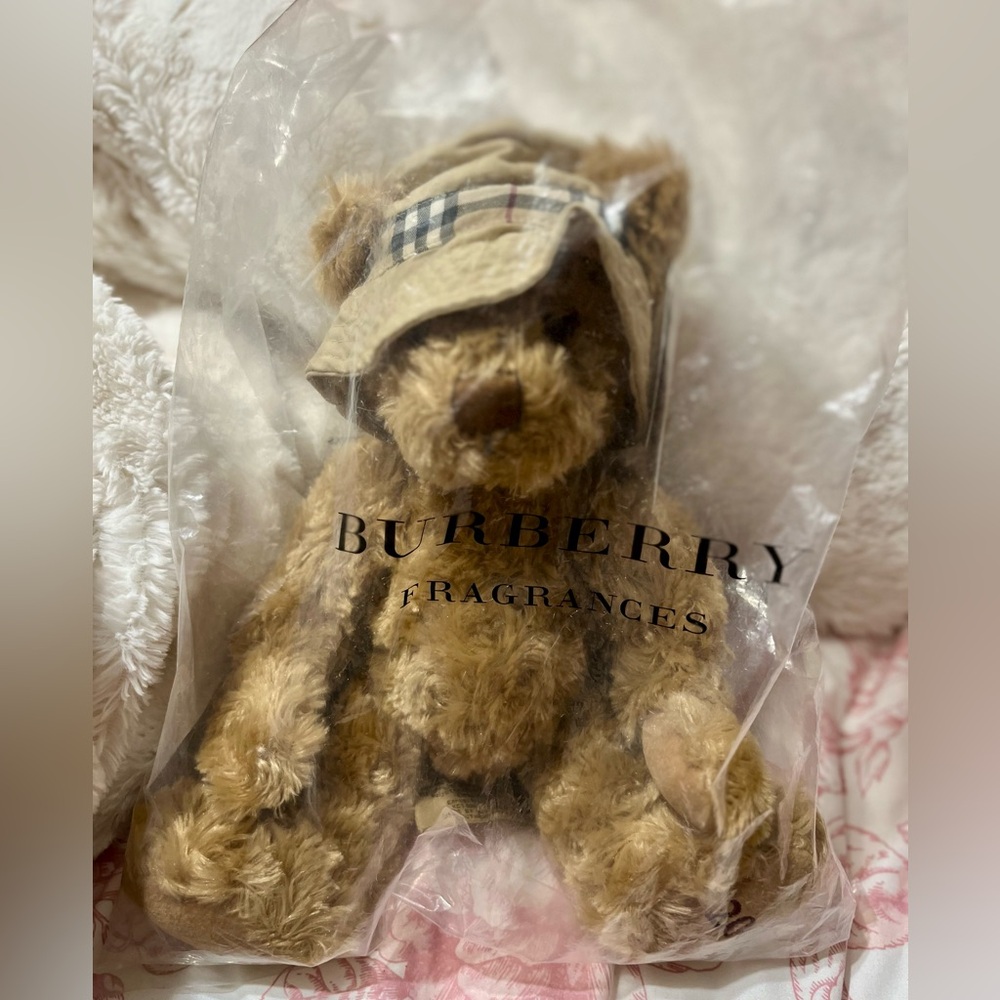 Burberry Tan Teddy Bear with Hat